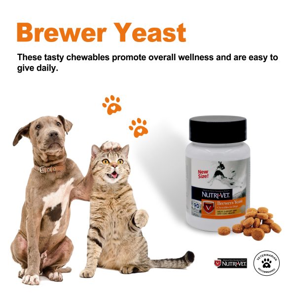 NUTRI-VET Brewers Yeast with Garlic Chewables 300 Tablets - Image 3