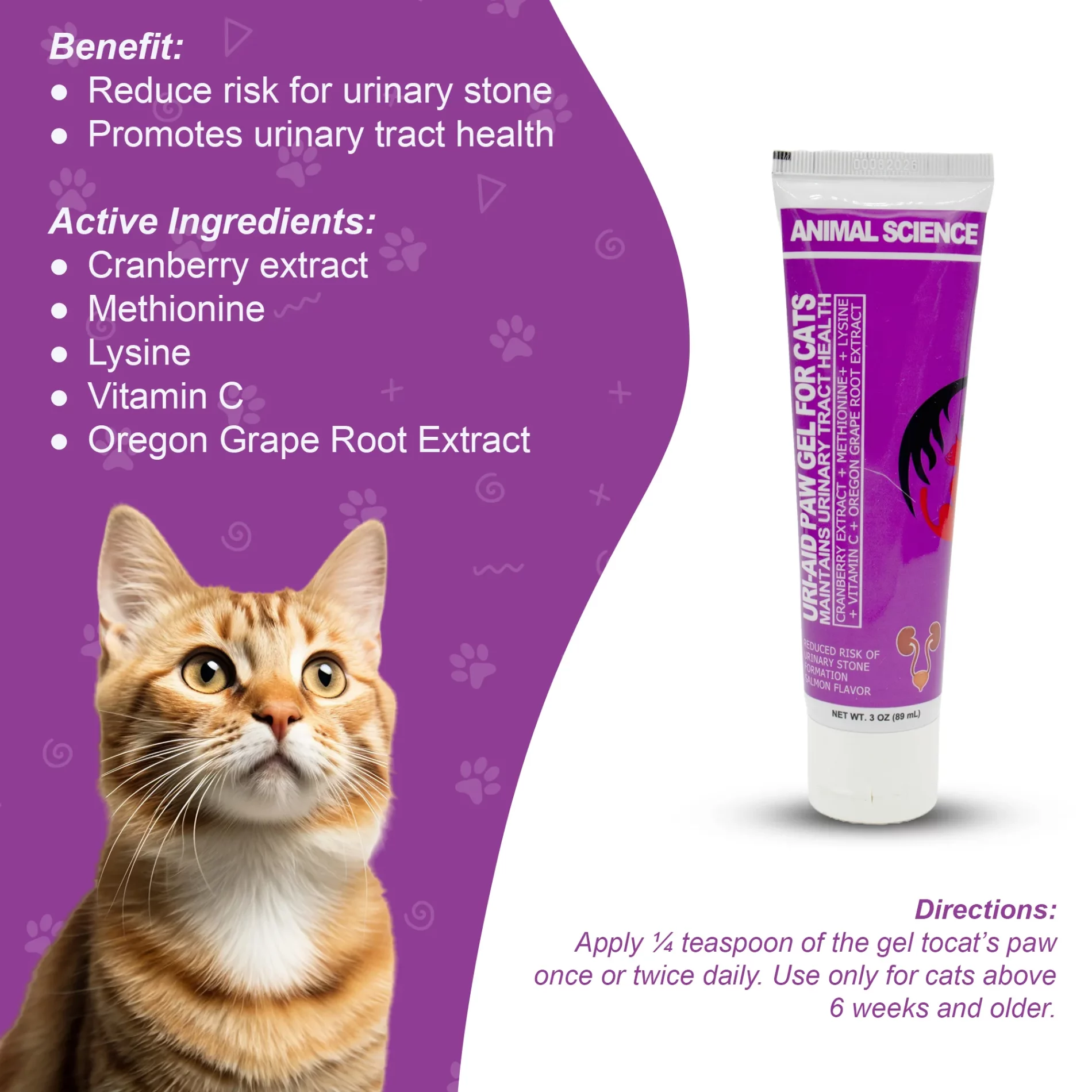AS Uri-Aid Paw Gel for Cats 2 AS Uri-Aid Paw Gel for Cats 2